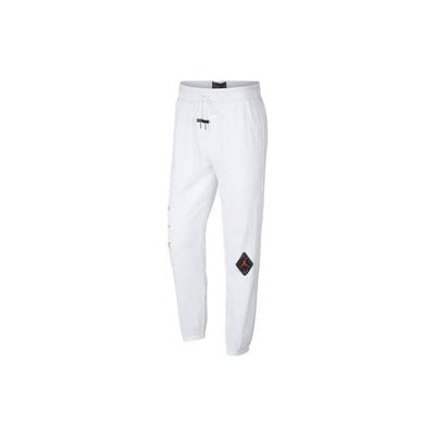 Legacy AJ 6 Logo Taped Mid-Rise Relaxed Fit Joggers Men Bottoms White BV5402-100