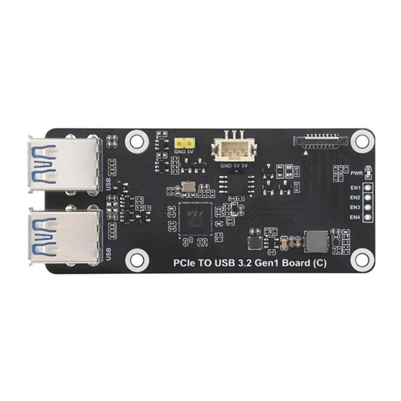 PCIe To USB3.2 Expansion Board, PCIe To 4 Port USB3.2 5Gbps Fast Speed Transfer Adapter Board Drivefree