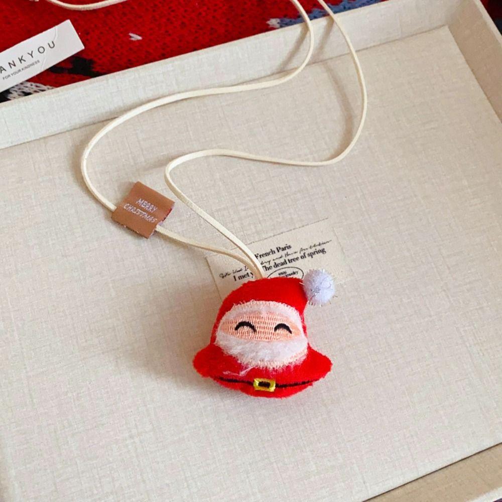 Snowman Christmas Necklace Santa Claus Long Necklace Fashion Sweater Chain Pendant Girl
