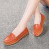Leather shoes soft-soled women's shoes women's casual flats beef tendon sole one-pedal single shoes