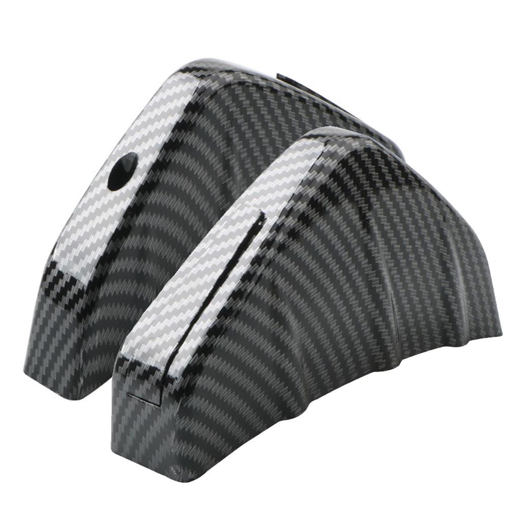 4PC Universal Car Rear Bumper Spoiler Diffuser Shark Fin Protect Cover Anti-crash Accessories Valance Chin Rubber Car Bumper Lip