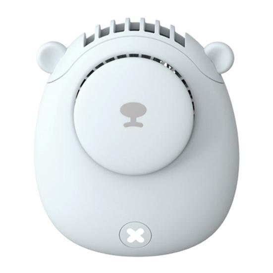Summer Cooling Fan 3 Speeds Strong Airflow Low Noise Compact Size Rechargeable Personal Fan Neck Hanging Fan