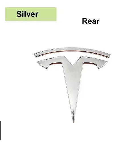 1 szt. ABS dla Tesla Model 3 Model Y Samochód Przednia Pokrywa Maski Logo Emblemat Naklejka Stylizacja Nadwozie Samochodu Tylna Klapa Bagażnika Odznaka Akcesoria