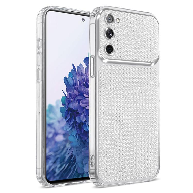 Sparkling Diamond Glitter Airbag Phone Case For Galaxy S23 FE 5G, Rhinestone Shockproof Protective Cover
