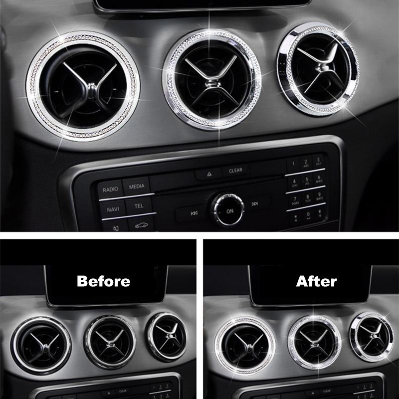 Diamond Sticker For Mercedes Benz GLA200 CLA220CLA260 CLA200 Car Interior Decoration Accessories Sticker Dedicated Car