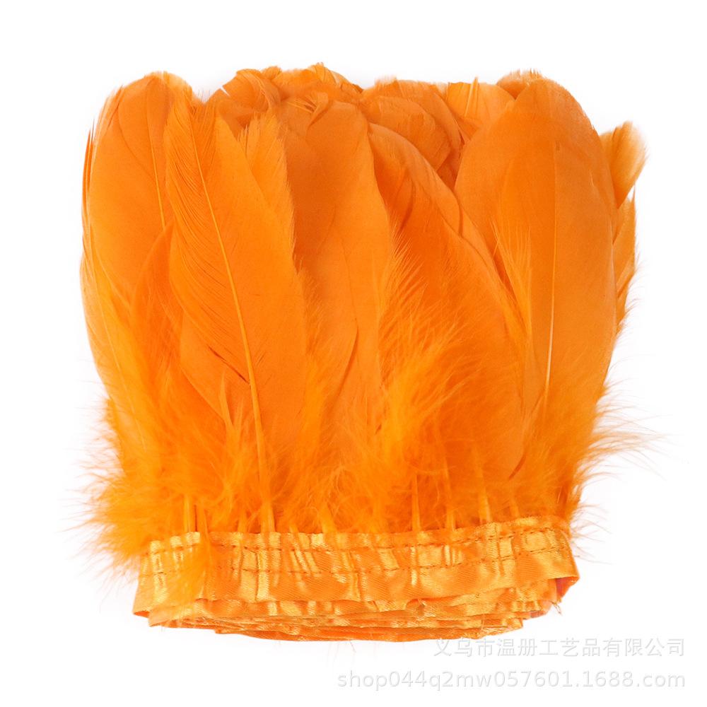Natural Color Goose Feather Big Floating Cloth Edge Clothing Accessories 2 Meters A Pack Of Feather Cloth Belt Diy New