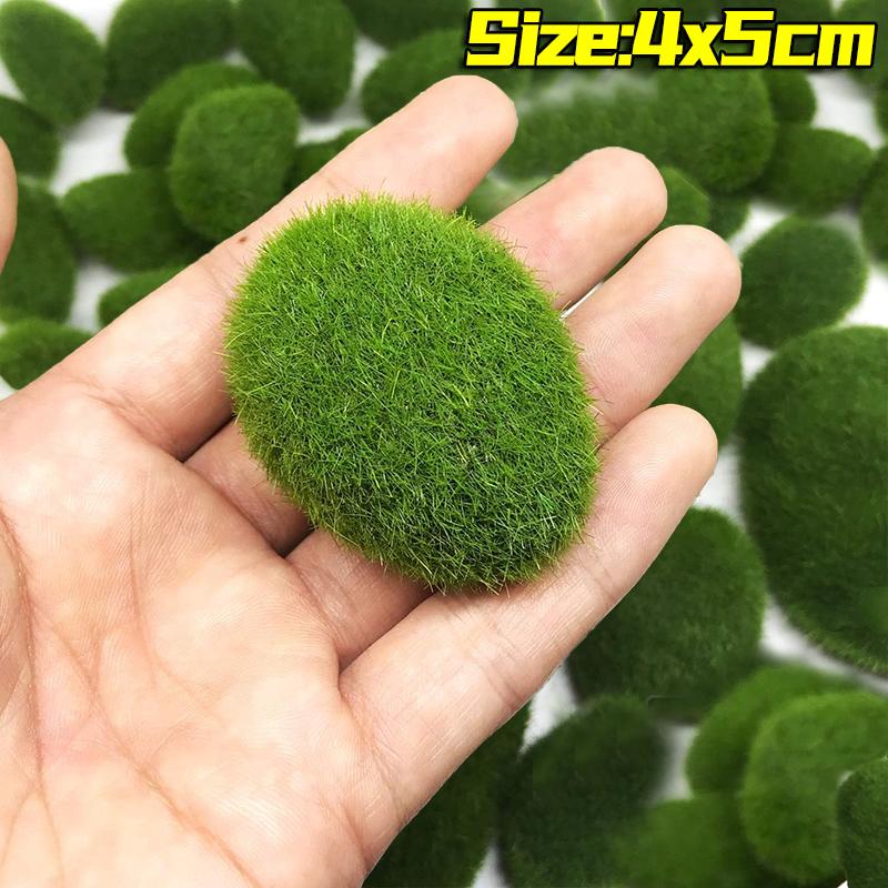

Моховой камень для сада, искусственные камни из мха, искусственные зеленые растения, микроландшафтный горшок, креативное ремесло, украшение дома 5PCS