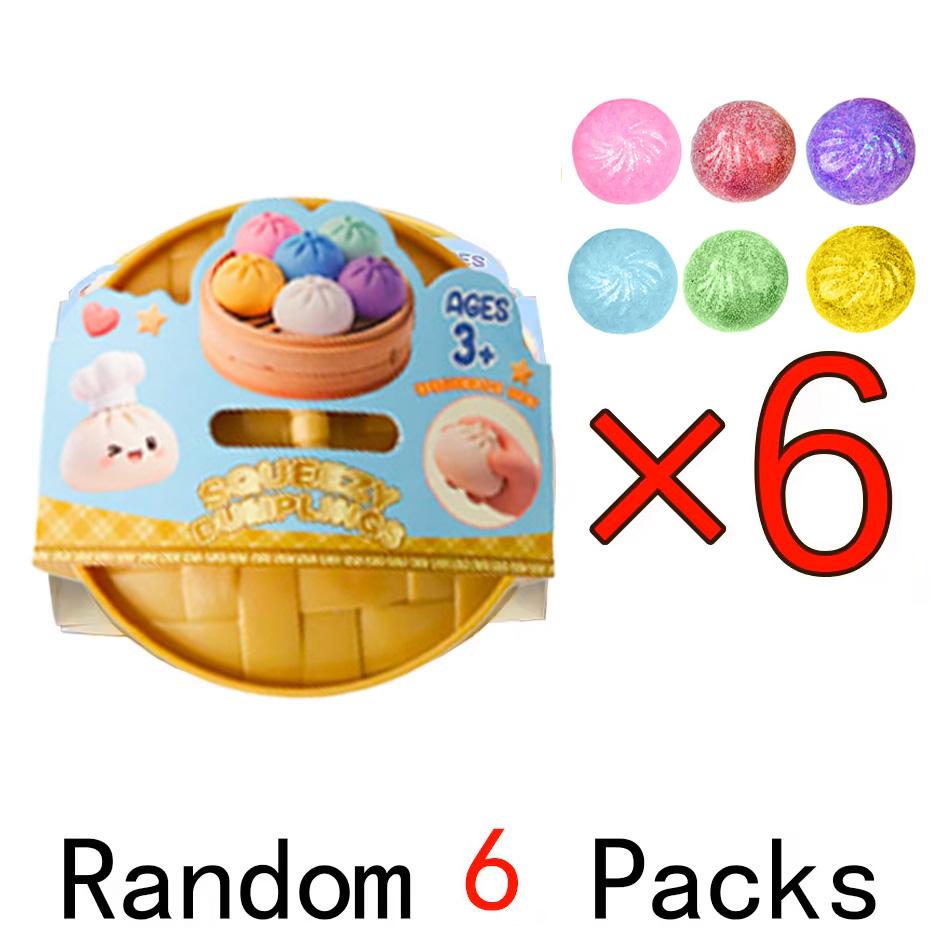 Favor Simulated Soft Dumpling Squishy Stress Ball Funny Squeezing Decompression Ball Squeeze Fidget Gift Creative Birthday Gifts
