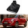 Gear Lever Cover for Fiat Tipo II 2015 Plus Black Leather Car Interior Part