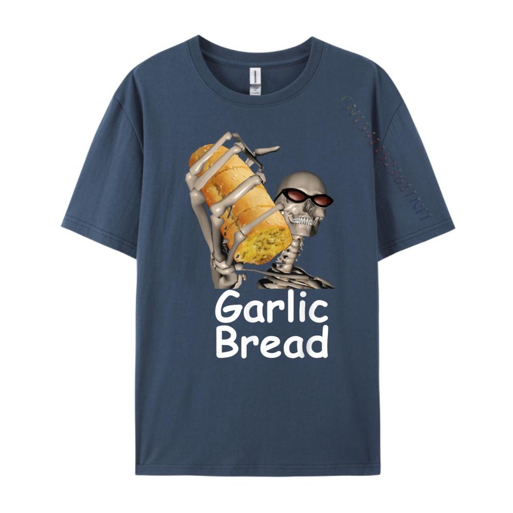 Garlic Bread Skeleton Funny Graphic Tees Men Clothes Big And Tall Graphic