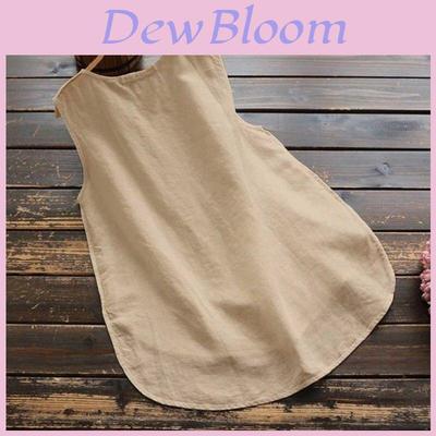 Zanzea Women Plus Size Loose Solid Basic Sleeveless Tank For Stylish Comfort In Summer