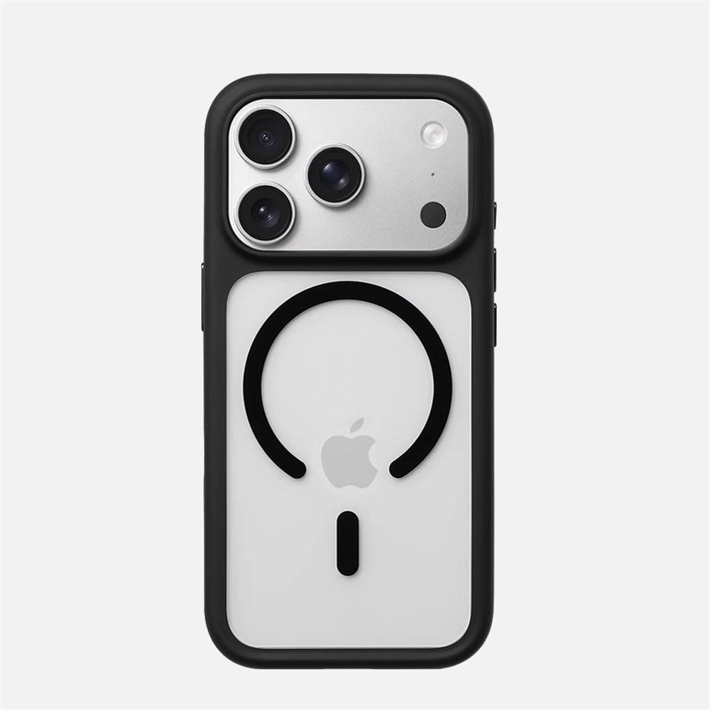 Luxus Transparent Magnetischer Bumper Case Für iPhone 17 16 Pro Max Für Magsafe Kabelloses Laden Stoßfest Klare Harte Rückseite