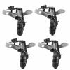 4PCS 3/4 Inch Male Thread Impact Sprinkler ABS Rotary Sprinkler Head Lawn Sprinkler  Garden Watering