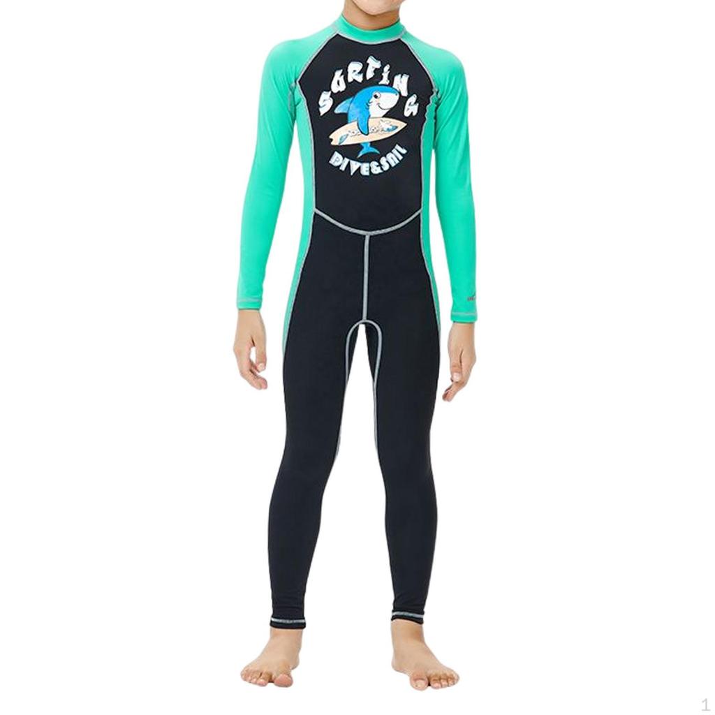 Kids Wetsuit Swimsuit Long Sleeve Protection Scuba Diving Suit Full Body