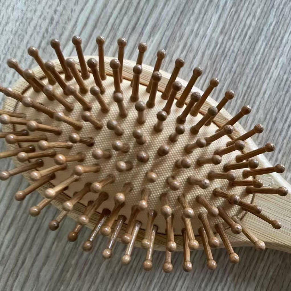 Bamboo Air Cushion Massage Comb for Women's Long Hair