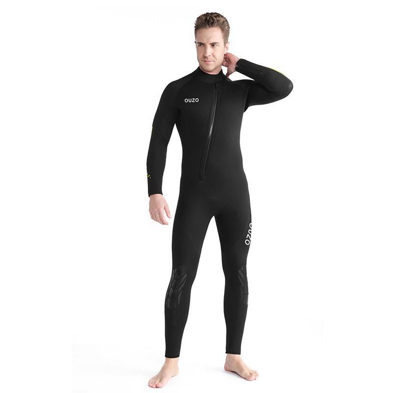 5mm Neoprene Wetsuit Cold Water Swimming Diving Snorkeling Surfing Unisex Thermal Fullsuit Winter Fall