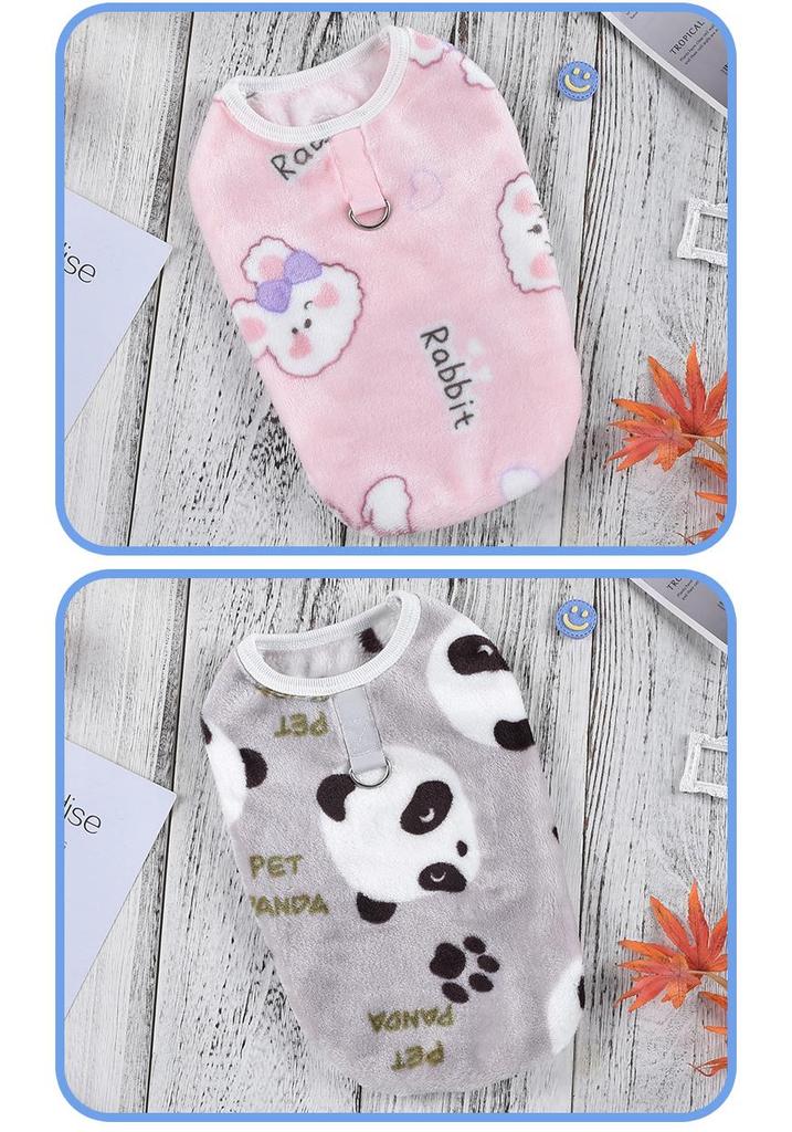 Warm Flannel Pet Pajamas for Dogs and Cats