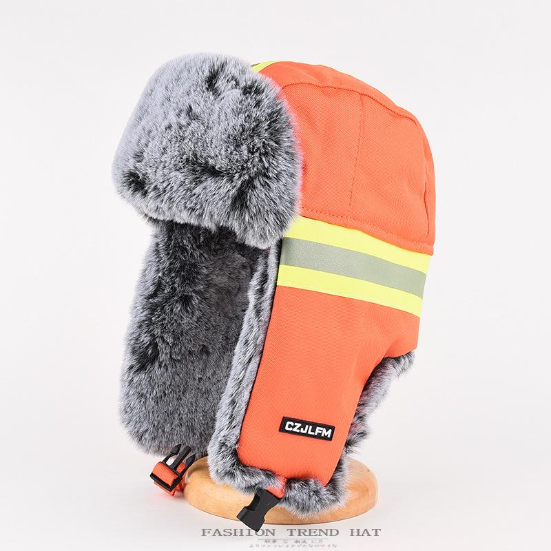 Thunderhead Cap Men's Fall and Winter Warm Cotton Cap Children's Mask Cap Plush Ear Protection Cycling Cap Europe and The United States