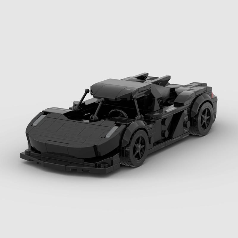 MOC Model Město Závodní Auto Sportovní Stavebnice Kostky Sady Technika Superauto Závodníci Vozidla Sady Hračky Dárek