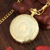 Orologio da tasca al quarzo Glamour Oro Argento Bronzo Nero Uomo Donna Amici Collana Steampunk Orologio da tasca