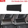 For Honda Civic 10th 2016- Black Suede Dashboard Left Side Panel Trim Cover Car Interior Decoration Modification Accessories
