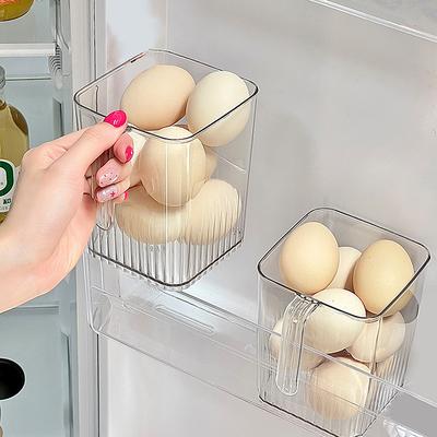 Transparenter Kühlschrank-Organizer, Lebensmittel-Aufbewahrungsbehälter, frische Gemüse- und Obstkörbe, Kühlschrank-Aufbewahrungsbox, Küchen-Organizer