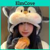 Penguin Plush Hat For Women Winter Warmth With Windproof Design For Casual Wear