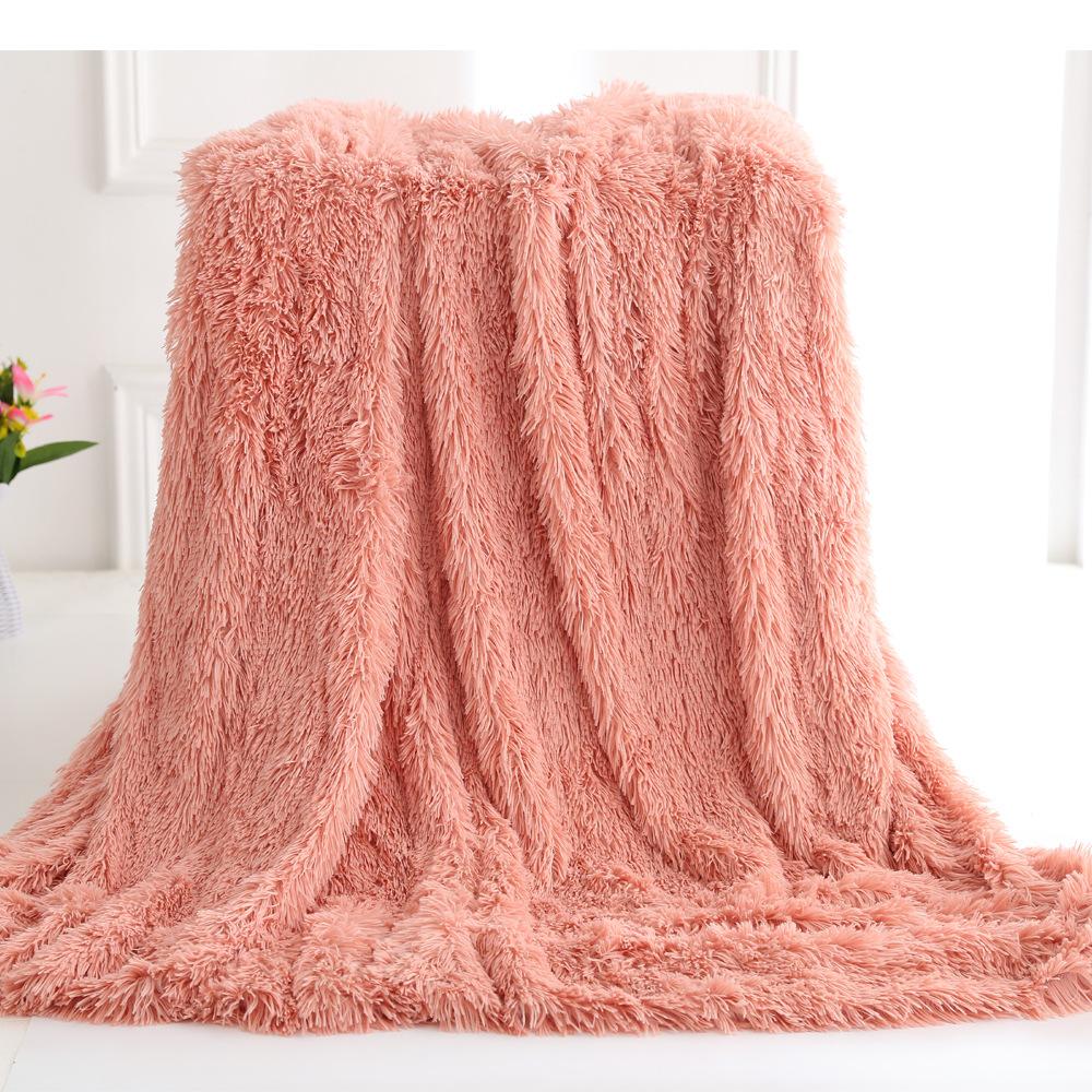 All Seasons Bedroom Warm Blanket Solid Color Blanket Studio Shooting Supplies Air Conditioner Blanket