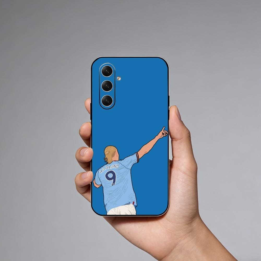 Football E-Erling H-Haaland Phone Case For Samsung Galaxy A73,A72,A71,A70,A52,A51 Others Soft Black Cover