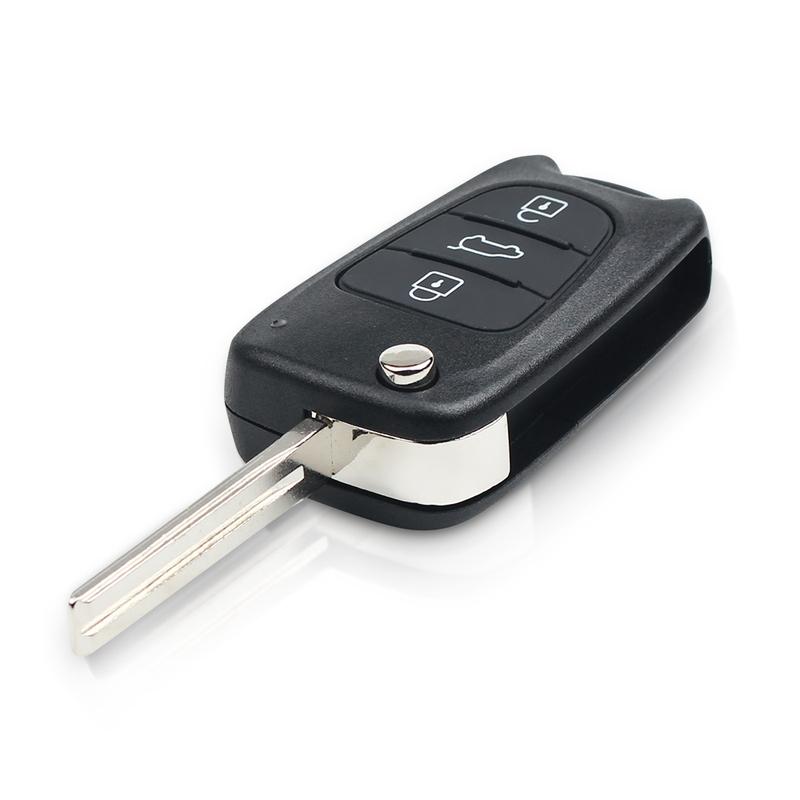 KEYYOU Für Kia K2 K3 Rio 3 Picanto Ceed Cerato Sportage Für Hyundai I20 I30 IX35 I35 Klapp-Fernbedienungs-Autoschlüsselgehäuse Fob Leere Hülle