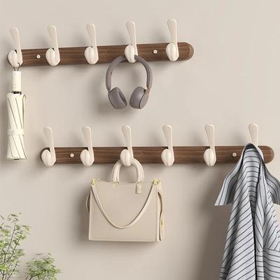 Wandhaken aus Massivholz, Garderobenständer für Umkleidekabinen, Eingangsbereich, Kleiderhut, Handtuchhaken, kein Stanzen