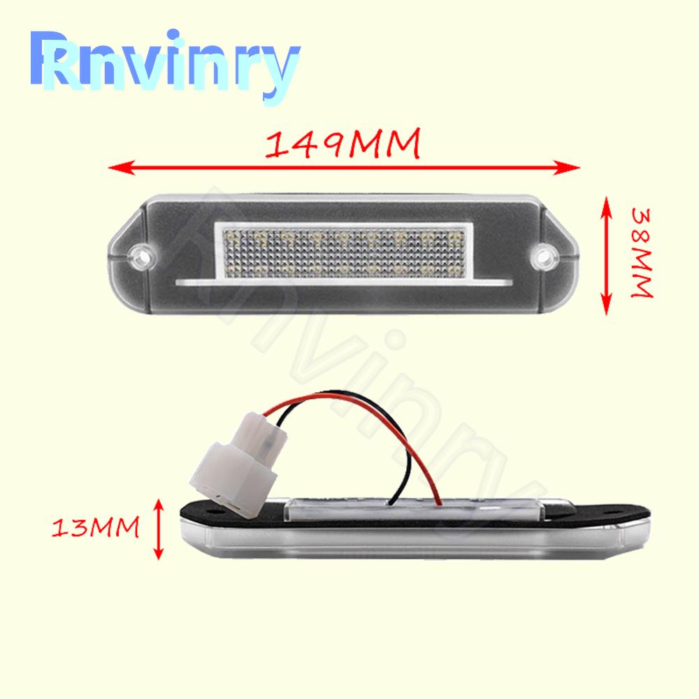 2Pcs For Honda Civic Gen5 EG EJ 92-95 Accord CD 94-97 Prelude BB1 2 3 4 92-96 White LED License Plate Light Number Plate Lamp