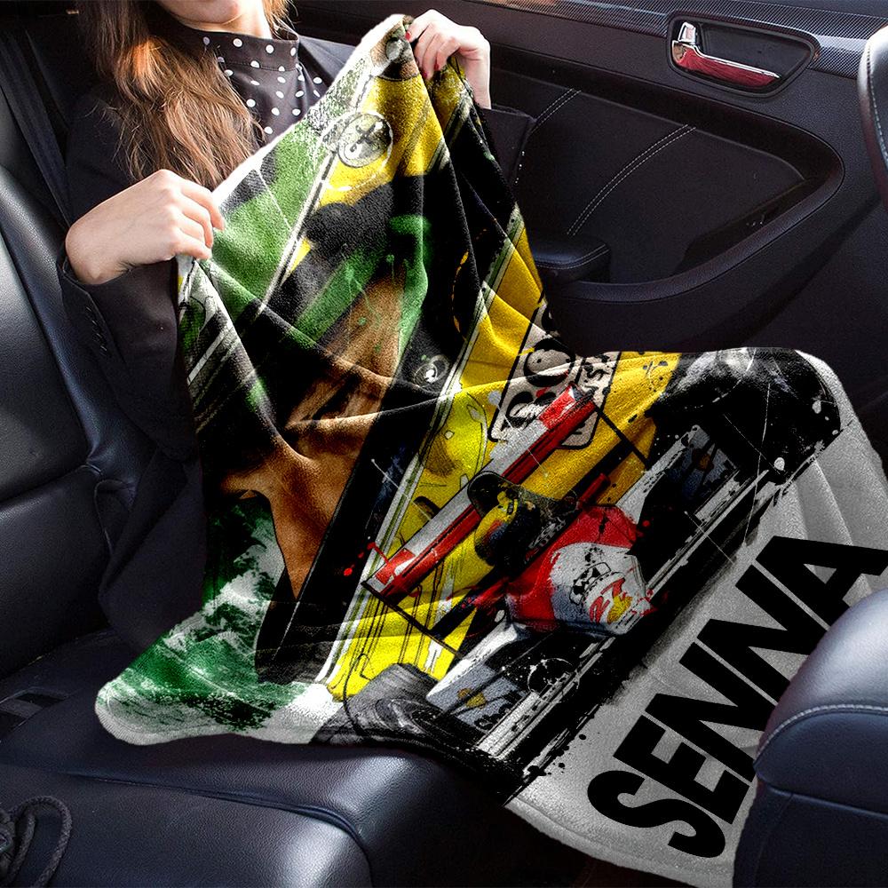 Ayrton Senna Blanket, High quality Comfortable for All Seasons, Home Decor, Warmth and Comfort