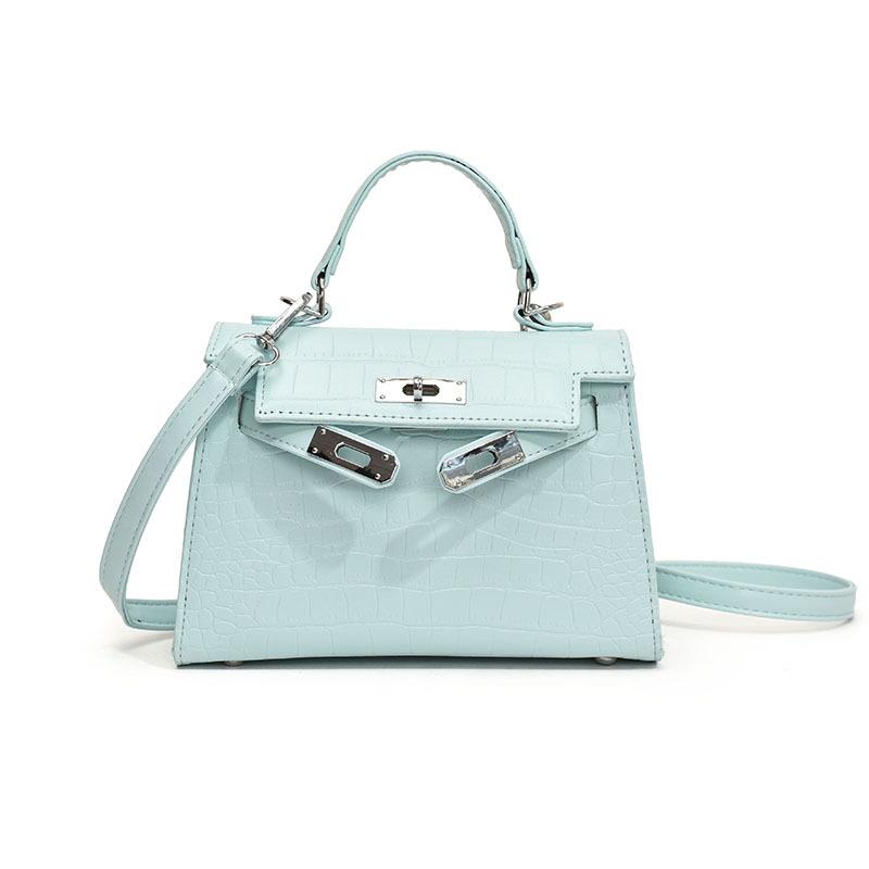 

Новая сумка высокого класса, замок с крокодиловым узором, портативная на плечо, мессенджер, модная женская сумка зелёный
