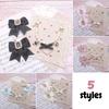 Handmade Bow Pearl Rhinestone Heart Pendant Charm Bag Accessories Japanese Sweet Lolita Style DIY Bag Chain Decoration