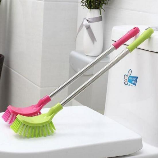 Edelstahl-WC-Bürste mit langem Griff ohne tote Ecken