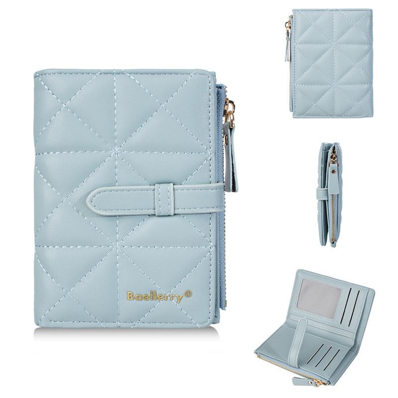 Baellerry Women Fashion Short Wallets Casual Design Card Holder for Ladies Female Bifold Wallet Purse