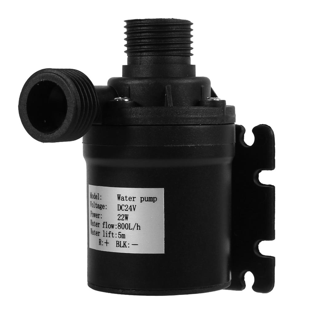 DC 24V Hot Water Circulation Pump Solar Energy Brushless Motor Aquarium Submersible 800L H 5M