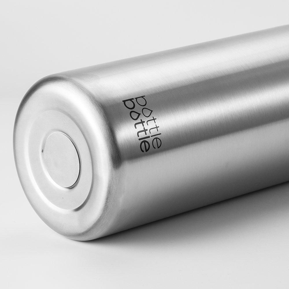 1000ml Stainless Steel Vacuum Insulated Water Bottle with Two Lids, Perfect for Travel, Outdoor Activities, and Sports, Silver