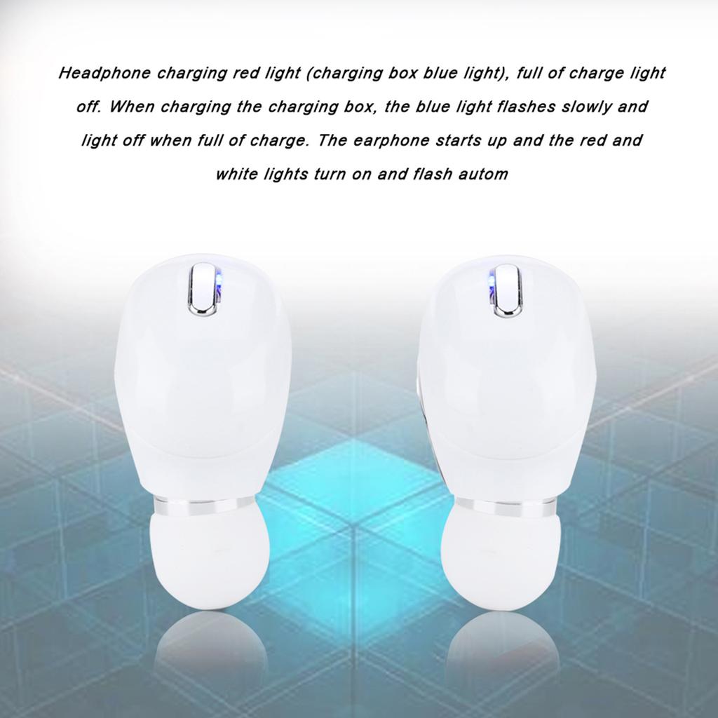 Mini Sports Wireless Bluetooth Headset Universal Earphones Headphones Earbuds(white)