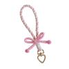 Handmade Bowknot Phone Lanyard Anti-lost Weaving Phone Wrist Strap  Phone Accessories