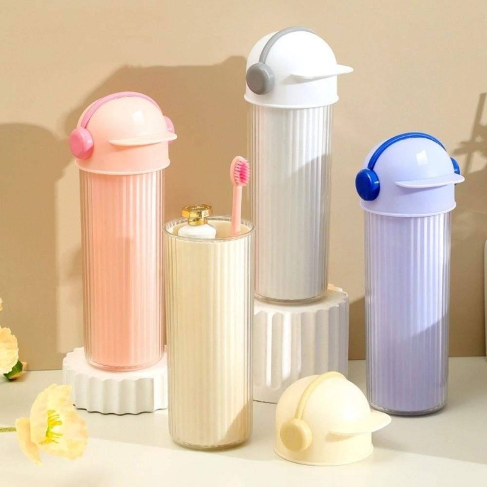 3 in 1 Toothbrush Cup Leak-Proof Dental Appliance Storage Box Portable Toileting Cup Travel