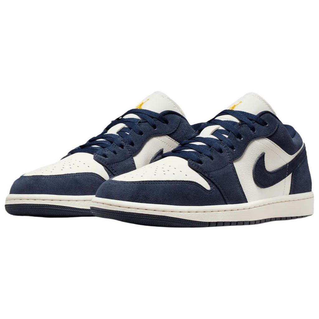 Jordan Air 1 SE Comfortable Fit Low Top Retro Basketball Shoes Unisex Sneakers Navy-Blue IO7448-400