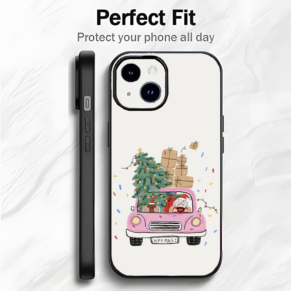 Christmas Santa Claus Snowflake Art Phone Case Phone Case Soft Packaging Lightweight For iPhone17 16 15 14 13ProMax