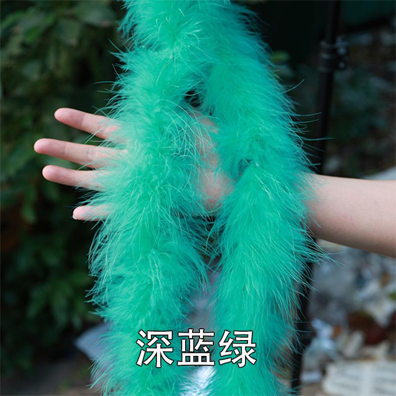 Color Encryption Thickened Feather Strip Diy Turkey Fluff Strip Wedding Decoration Clothing Skirt Accessories