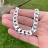 Silver Men' Bracelet 8mm THICK 925 Silver ITALIAN + FREE