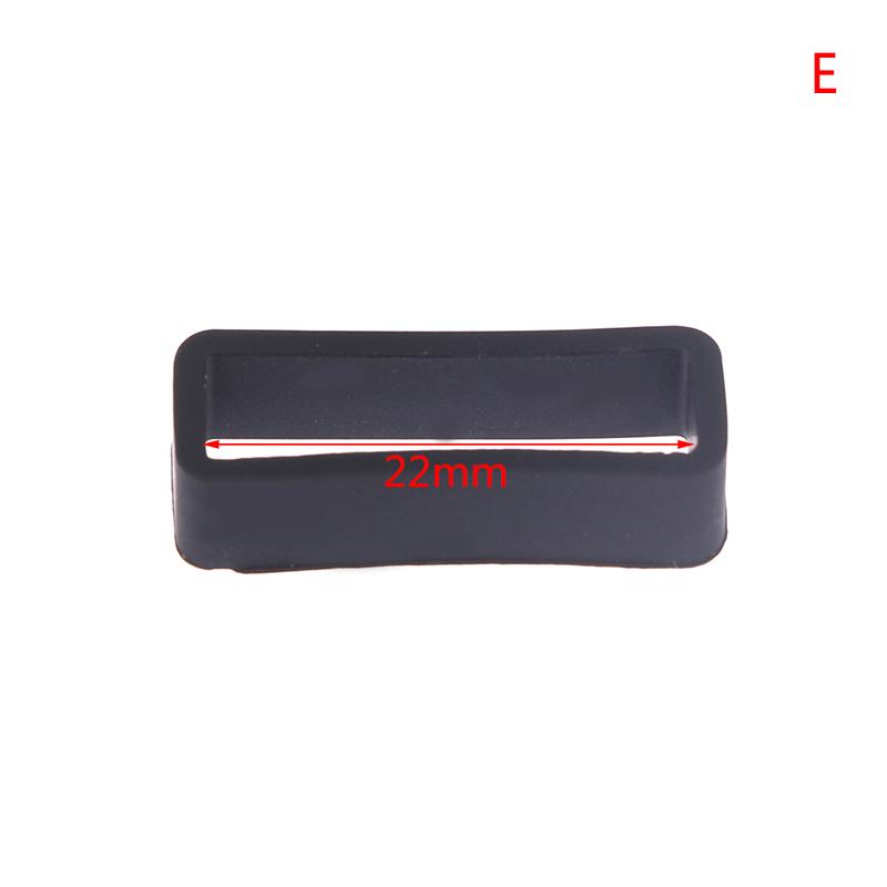 

7 Размер Черный Силиконовый Ремешок Для Часов Удерживающий Обруч Петля Резиновая Пряжка Кольцо 14-26 Мм 22mm