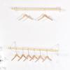 Wall-Mounted Solid Wood Display Rack for Children's and Women's Clothing