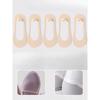 5 Pairs of Female Summer Thin Foot Protector Cotton Pad Non Slip with Ice Silk Shallow Mouth Invisible Socks