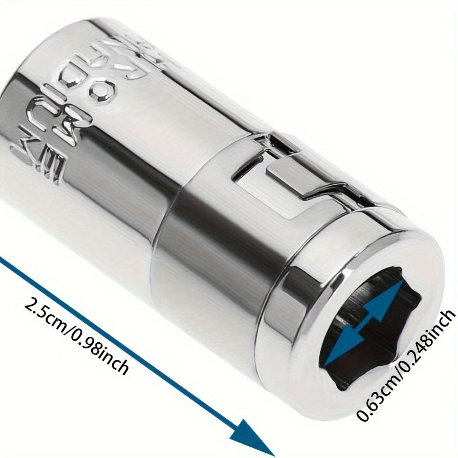 

Переходник с квадрата 1/4 на шестигранник 1/4 для бит отвертки - Стальная конструкция